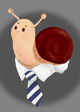 Snail in a Suit and Tie