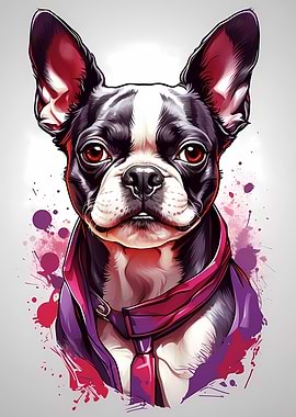 Vivid Terrier Portrait