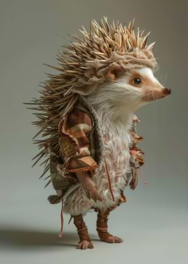 Hedgehog With Clothing