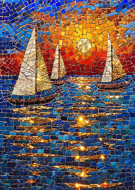 Maritime Mosaic Sunset
