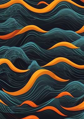 Vibrant Ocean Waves