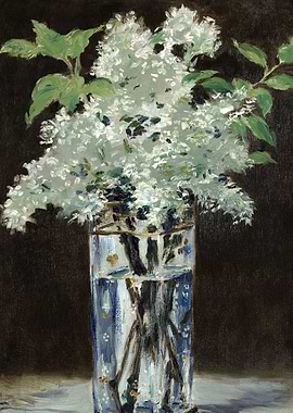 Crystal Vase Lilacs