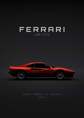 Ferrari 288 GTO 1984 Red