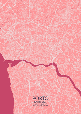 Porto Pink Map
