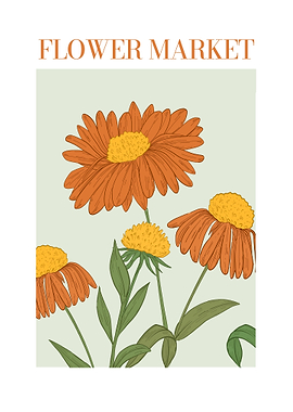 Flower Market Orange