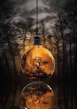 Light Bulb Tree Nature