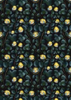 Eucalyptus and Tea Lights