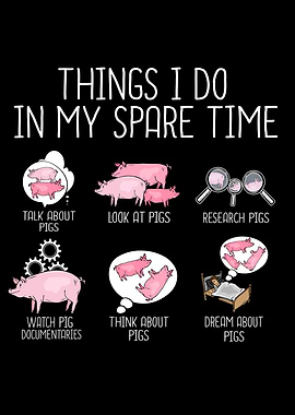 Funny Pig Gift Pig Lovers