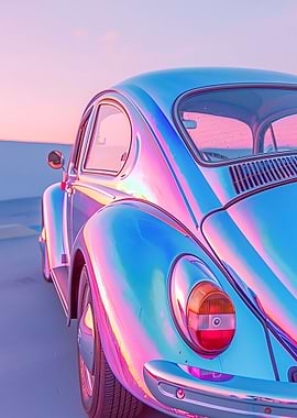 Psychedelic VW Beetle
