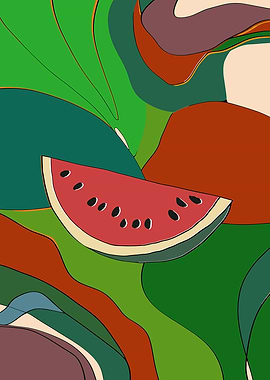 Watermelon Palestine Art