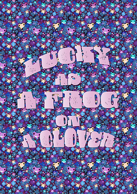 Lucky Frog on a Clover