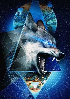 Wolf Space Art
