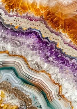 Golden Nature Agate Glow