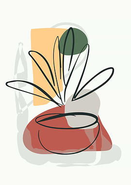 Bohemian Abstract leaves