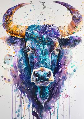 Vibrant Taurus Portrait
