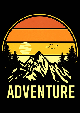 Mountain Retro Vintage