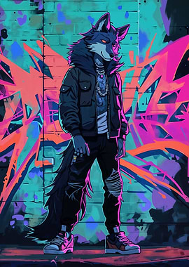wolf cyberpunk
