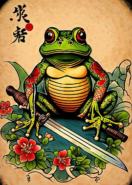 Frog Samurai Animal