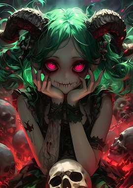 Demonic Evil Anime Girl