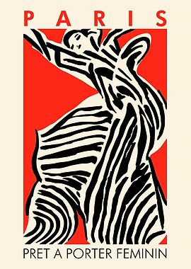 Retro Red Fashion Paris Ar