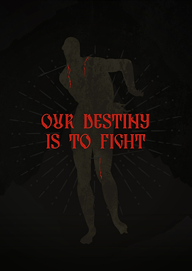 Our destiny is to fight