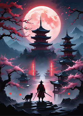 red moon samurai