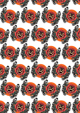 rose and chains tattoo