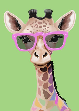 Giraffe with sunnies