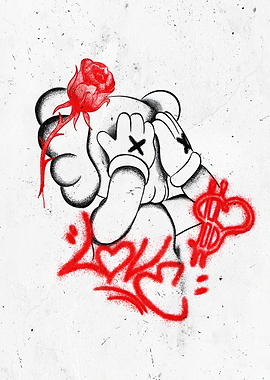 Kaws Graffiti hypebeast