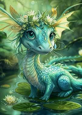 cute dragon animal