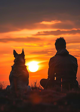 Friendship Of Man And Dog