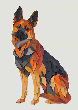 Orange Dog Paper Craft