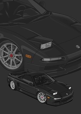 1993 Acura NSX black