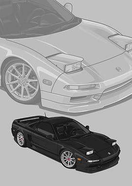 1993 Acura NSX black