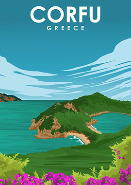 Corfu Sunlit Serenity Art