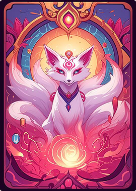 Kitsune Magic Card