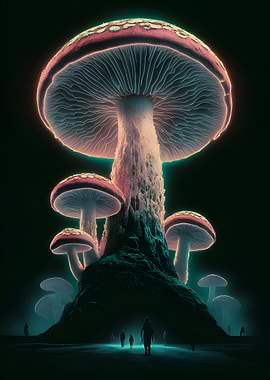 Mushroom Plant Poster
