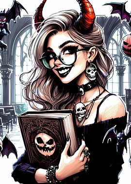 Gorgeous Demon Librarian