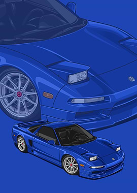 1993 Acura NSX blue