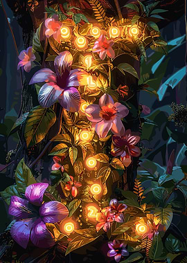 Flower Alphabet Letter I