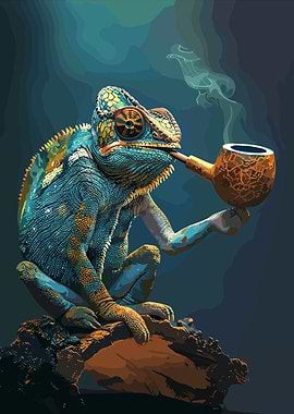 Smoking Iguana