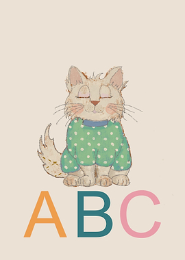 Cat In A Green Jumper 1