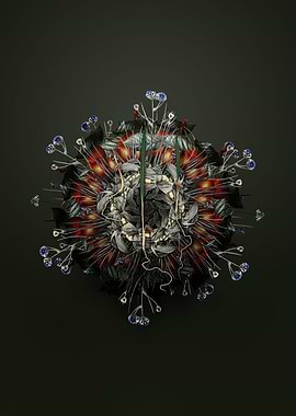 Date Palm Botanical Wreath