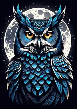 Moonlit Owl