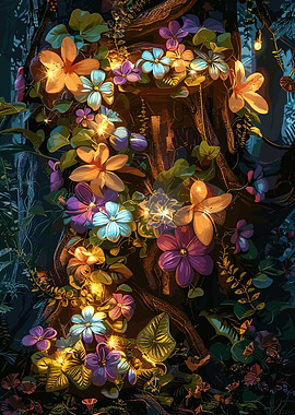 Flower Alphabet Letter F