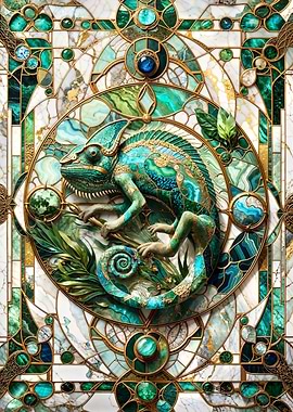 Jade Chameleon Kintsugi
