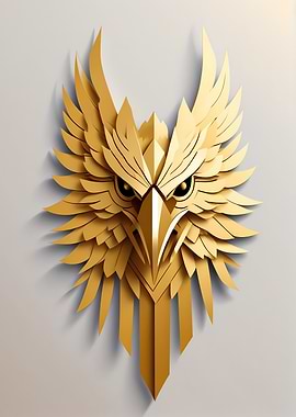 Paper Gold Hawk