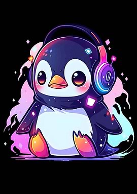 penguin headphone