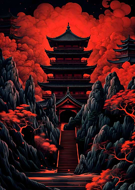 aesthetic japanese temple