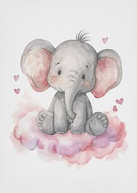 watercolor elephant